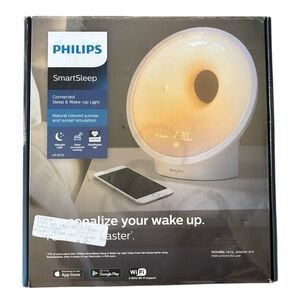 Philips SmartSleep Personalized Wake-Up/ Wind-Down Lamp with Warm Amber Glow